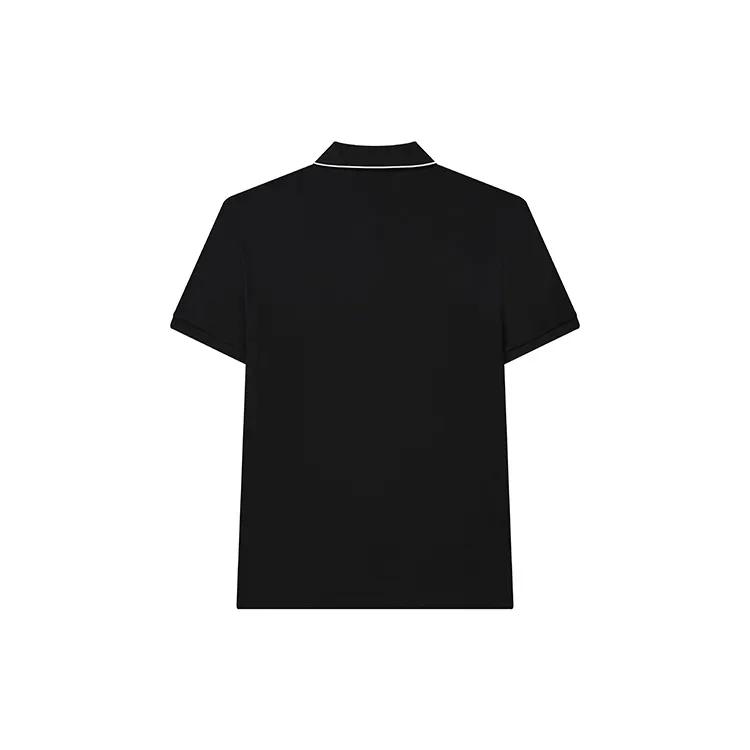 FILA Polo Shirts Men's Jet Black Polo Collar Moderate Straight Fit (Unisex) Polo Shirts F11M238105FBK