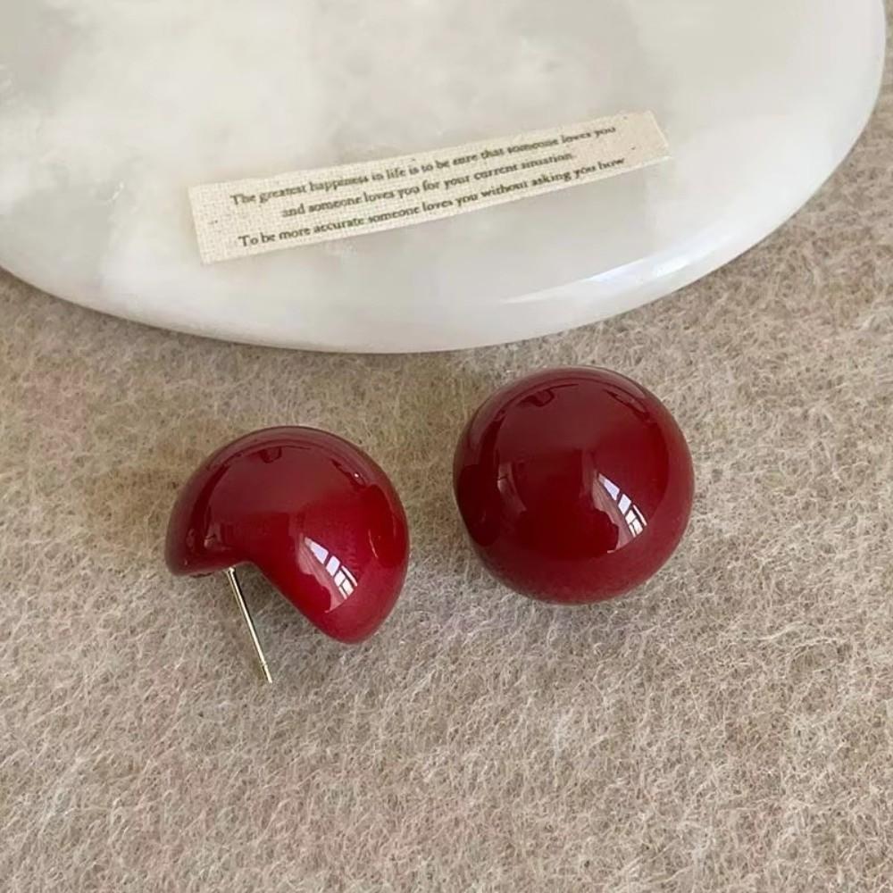 Imitation Pearl Temperament Earings Half Circle Bridal Wedding Jewelry  For Women Girls