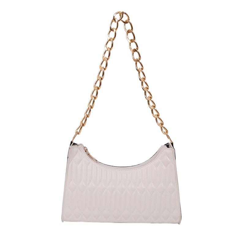 Сумка Женская Модная Маленькая Квадратная Сумка Нишевая Вышивка Нить Сумка Через Плечо Цепь Универсальная Подмышечная Маленькая Квадратная Сумка Тренд