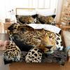 Animal Leopard Bedding Sets Quilt Bed Cover Comforter Duvet Cover Pillow Case 2-3 Pieces Sets Kids Adult Bedroom Decoration