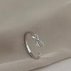Bow Open Ring Women's Niche Design Light Luxury Index Finger Ring New Trendy Jewelry