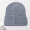 Women Knitted Hat Reflective At Night High Elasticity Folded Brim Dome Hip Hop Street