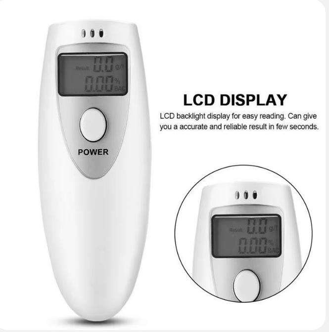 Цифровой тестер алкоголя в выдыхаемом воздухе, детектор алкоголя, тестер алкоголя, детектор полицейского цифрового алкотестер с ЖК-дисплеем