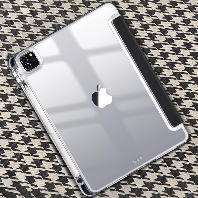 IPad 10 Case Pro 11 Air 4/5 10.2 Acrylic Clear Cover With Pencil Slot Anti-Bend