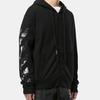 OFF WHITE Толстовка с капюшоном и молнией Caravaggio Square Slim OMBE001S20E300051088