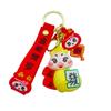Creative Snake Year Keychain Lucky Cartoon Snake Pendant Kawaii New Year Key Ring Party Favors