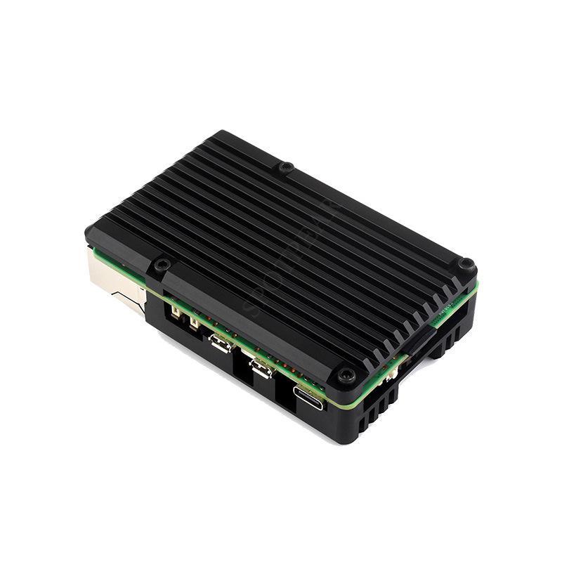 Raspberry Pi 5 Aluminum Alloy Heat Dissipation Case with Radial Blower Fan