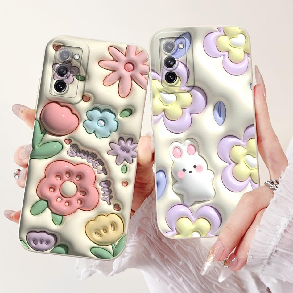 For Samsung Galaxy S20 FE S20+ S20 Cute Rabbit Cartoon Phone Case For Samsung S20 Plus S 20 S20FE 5G Soft Silicone Cases Bumpers