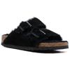 Birkenstock Аризона Замша Мягкая Подошва Удобные Модные Сандалии Мужские Сандалии Черный 0752663