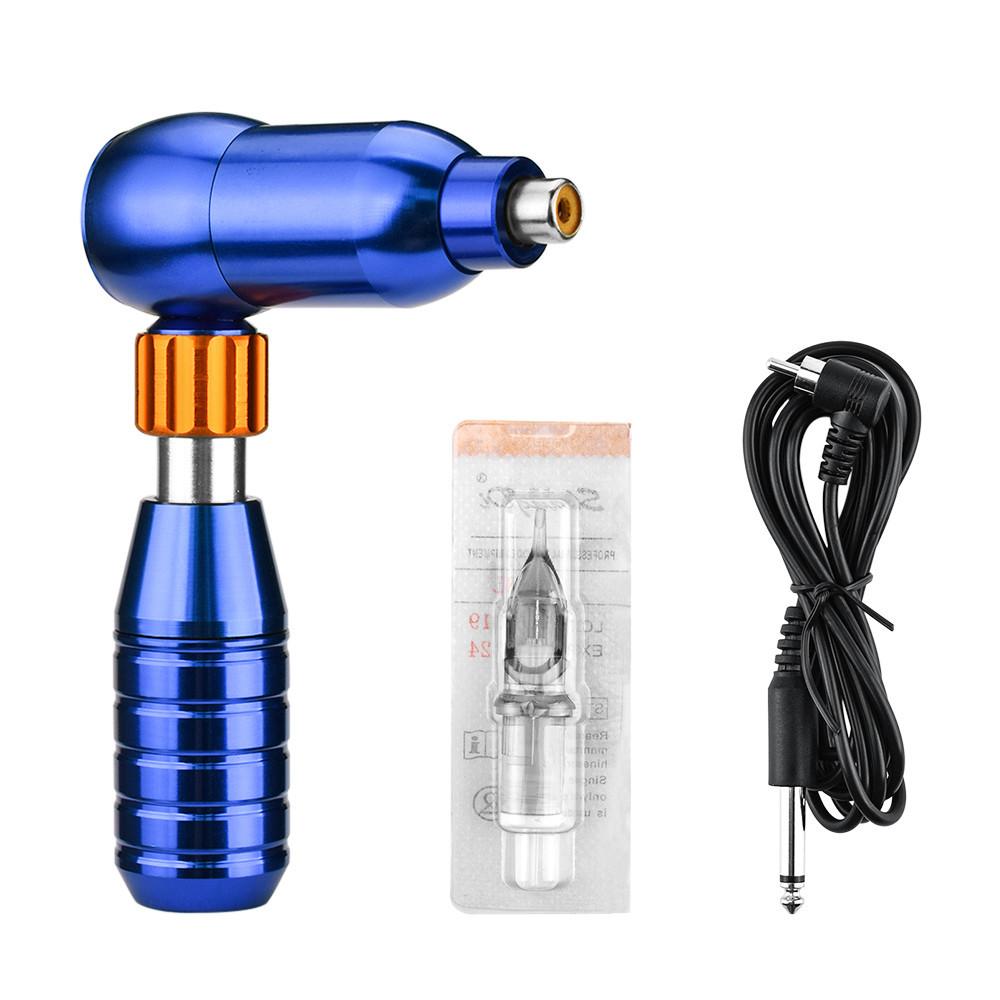 1pc Tattoo L Shape Machine Tattoo Motor Hybrid Tattoo Pen Professional Rotary Tattoo Machine with Cord Black