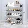 3-7этажная простая полка для обуви, многослойная пылезащитная бытовая обувная тумба для порога, экономящая место для хранения, сборка небольшой полки для обуви