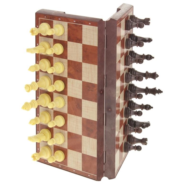 Chess Checkers Magnetic Classic Large Magnet Game 2in1 31x31 cm