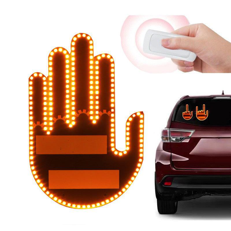 Светодиодный фарный фонарь Cross-Border Car Expression: Предупреждение в виде смайла и жеста для задних окон