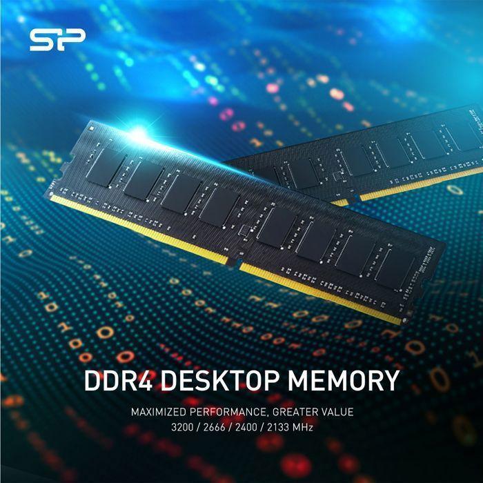 Mémoire RAM DDR4 - Silicon Power - 32Go 3200MT/s - UDIMM CL22 - SP032GBLFU320X02