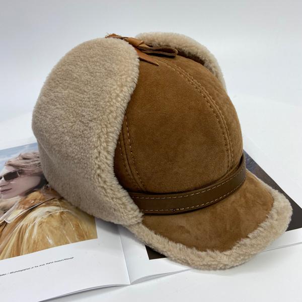 Шерстяная шапка для женщин и мужчин, унисекс, пушистая зимняя теплая шапка-бомбер с ушами, снежная шапка для стрижки овец, советские шапки-ловушки, ушанка