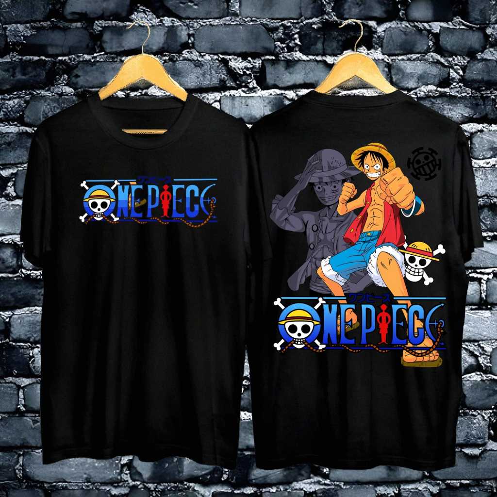 Японская анимация ONE PIECE Мужская хлопковая футболка Лето Новинка Ретро Мода Мужская и Женская Уличная одежда