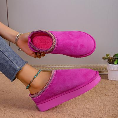 Мода 2025 новые Платформа Пушистые Тапочки Женские/мужские Домашние Балетки Мода Плюшевая Зимняя Обувь Женская Домашняя Элегантная Повседневная Обувь тапочки