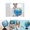 Vibrant Blue Pvc Globe 14.16cm High Definition Earth Model For Classroom Learning In English And Chinese