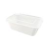 1500ml White Rectangular Disposable Food Containers
