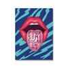 Modern Queen Abstract Lips Eyes Print Quote Poster Music Song Lyrics Wall Art Picture Boho Retro Canvas Painting Bed Room Decor No Frame