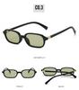 New Vintage Sunglasses Men Women Trendy Eyewear High Quality Rectangle Sun Glasses UV400 Shades Eyepiece Small Square Glasses
