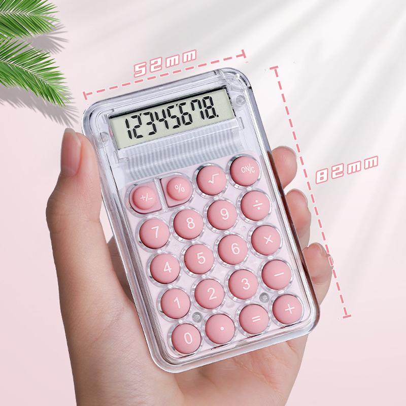 Cute Silent Calculator Mini Version Learning Auxiliary Small Portable Calculator Back To School Supplies Students/finance