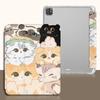 Для iPad 9,7 2018/17 Cute Cat Air3 10,5 PRO11 2020/21 iPad Mini4/5 10,2 Gen9 Gen8/7 Gen6/5 Pro 10,5 Air 2/1 Силиконовый защитный чехол с откидной подставкой