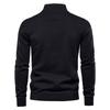  New Half Zipper British Long Sleeve Men's Sweater