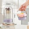 2-in-1 Silicone Makeup Brush Cleaner Bowl Cosmetic Brush Cleaner with Drying Holder for Storage Stand