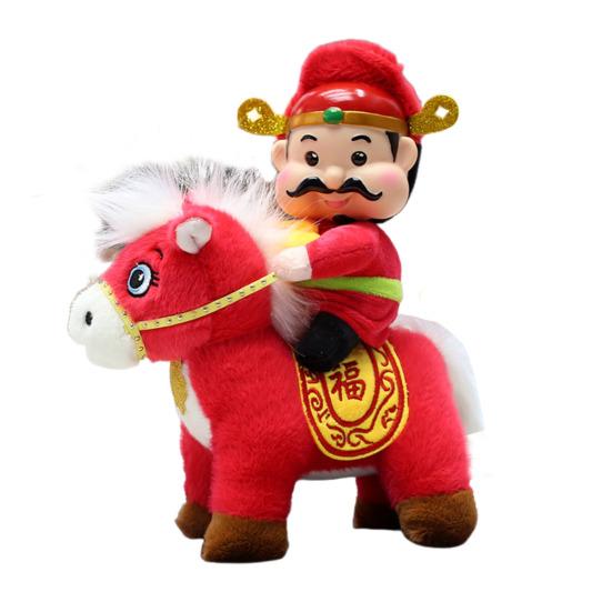 Horse Doll 2026 Year of The Horse Wealth Symbol Talisman for Chinese New Year Decor Zodiac Souvenir Gift