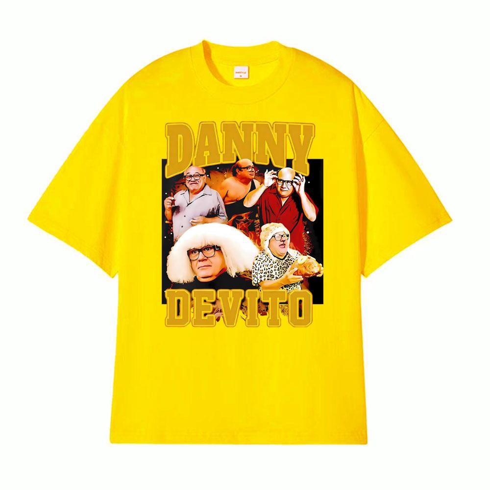 Trash Man Danny Devito Vintage Rap T Shirt High Quality Tshirts Unisex Short Sleeve Comfort Mens Clothing Tee Shirt Streetwear