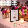 12Pcs Card Holders Metal Place Card Table Number Holders Photo Clip Stands Wedding Table Number Name Sign Stand Birthday Party