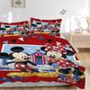 Mickey Minnie'S Adventure Print 3Pcs Bedding Setduvet Cover With 2 Bedropillowcase Home Birthday Gift