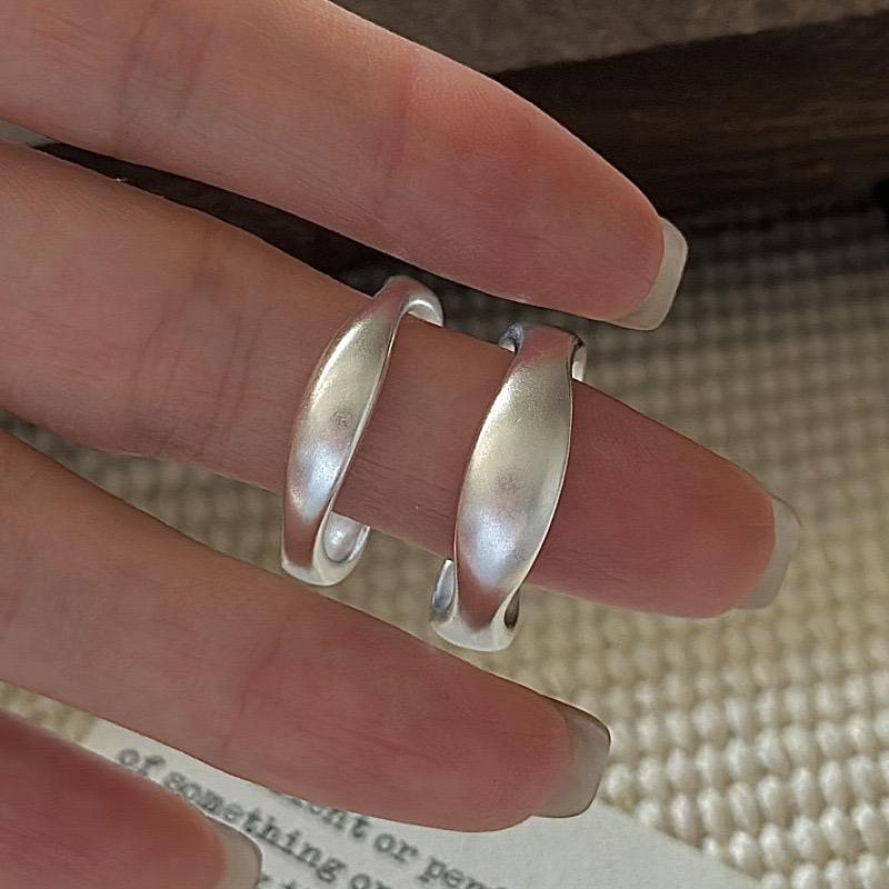 925 Sterling Silver Rings for Women Men Couple Minimalist Handmade Sparckling Narrow Ring Party Jewelry Gift Prevent Allergy