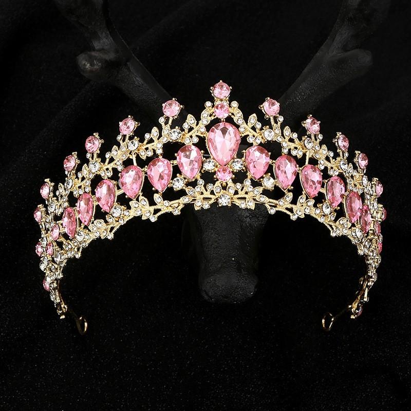 Bridal Tiara Alloy Rhinestone Headband Hair Accessories Birthday Party Performance Crown Photography Princess Crown Baroque
