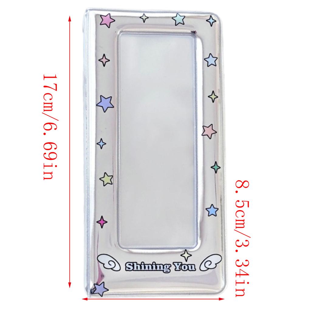 Colorful Star Pattern Photocard Holder Binder Photo Booth Frame Album Photo Strips Book for Organizing and Displaying
