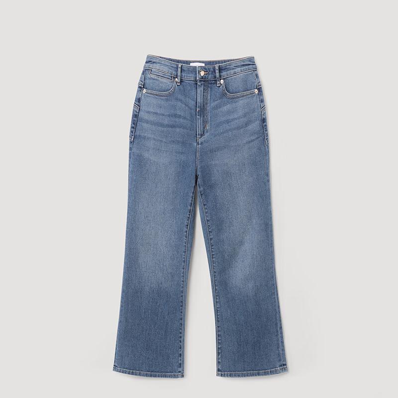 OVVOVV Женские расклешенные укороченные джинсы из итальянской ткани