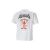 adidas Хлопковая футболка с логотипом Originals, топы унисекс, белая H47112