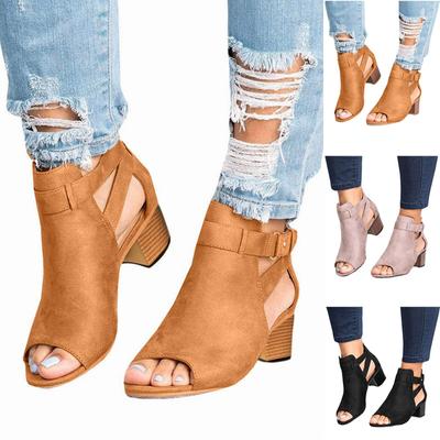 Весенне-летние женские женские сандалии, модная обувь с открытым носком и открытым носком