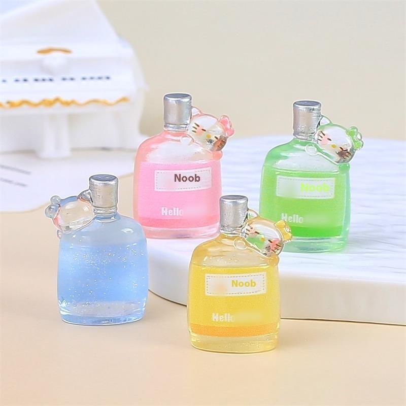 5 шт. Миниатюры для кукольного домика Модели бутылок для напитков Hello Kitty Кт Микроландшафтные украшения Декор Игрушки для ролевых игр DIY Аксессуары