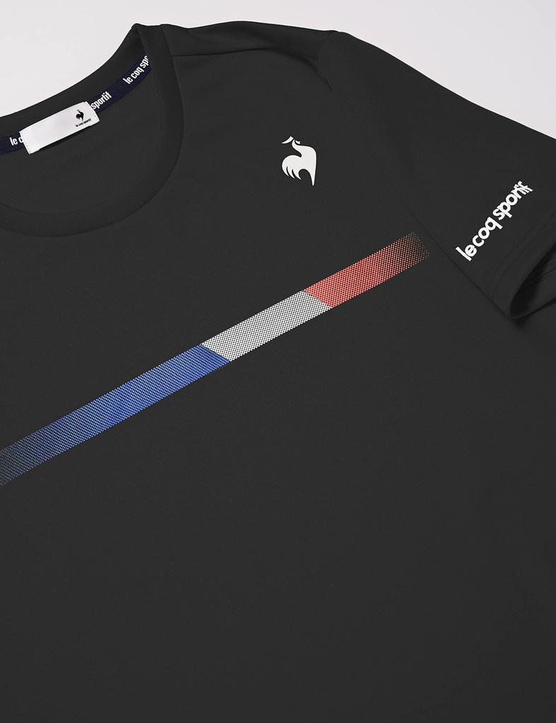 Футболка Coq с коротким рукавом Game Tennis Team Practice Sweat Quick UV JTA Official BK S [Le Sportif], футболка, матчевая, впитывающая, сушка, защита,