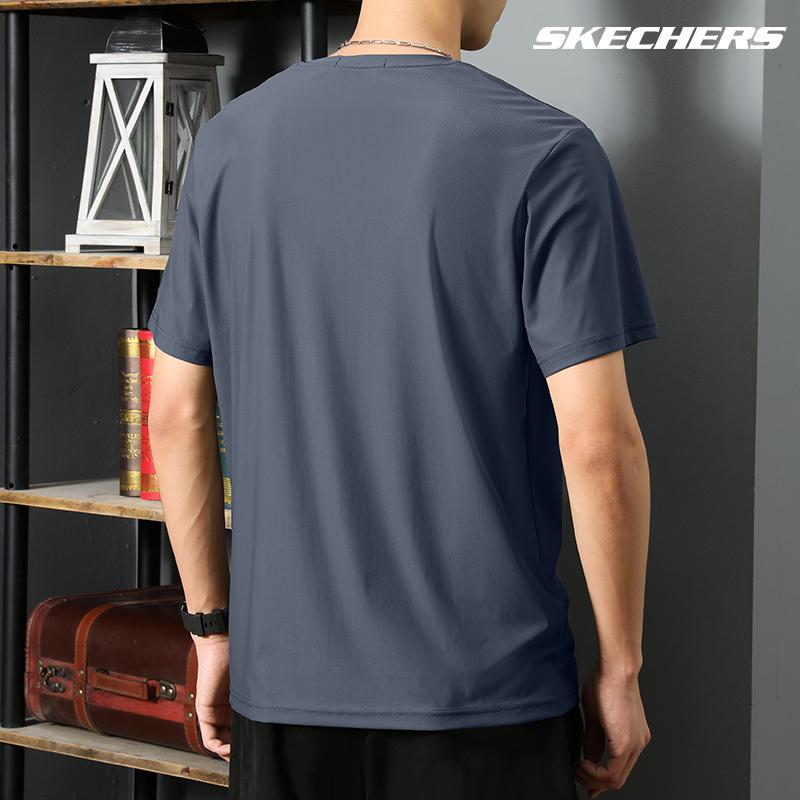Skechers Short Sleeved T Shirts Men's Odyssey Gray P225M291-026R