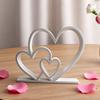 Скульптура Сердца Напечатанный на 3D-принтере Пластик Фигурка Сердца Любви для Свадебной Годовщины Подарок для Пары Современная Статуя Сердца