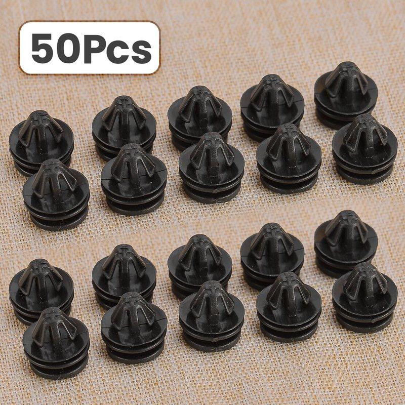 50Pcs Door Wheel Arch Sill Trim Panel Clip Fastener Re-tainer Black Nylon LR106832 DYC500110 Fit for Land Rover Range Rover