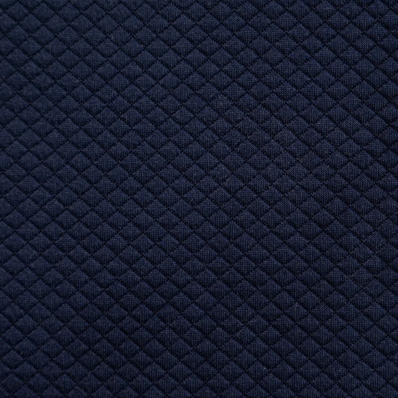 Square Grid Air Layer Jacket: Wire-Padded Polyester-Ammonia Fabric for Casual Home Wear.