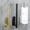 Stainless Steel Paper Towel Holder for Bathroom Kitchen No Punch Wall Mount Tissue Towel Roll Self Adhesive Toilet Storage Rack