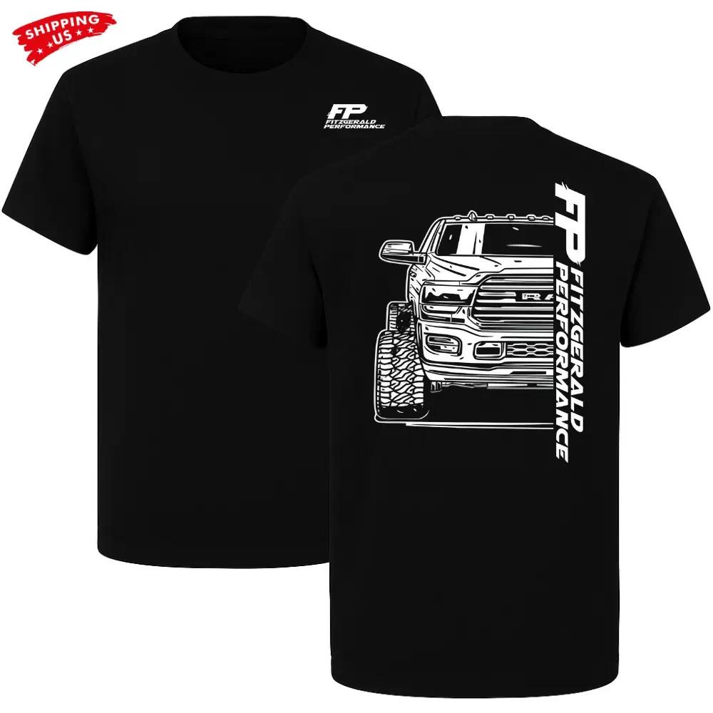 Футболка FP Fitzgerald Performance Truck, двусторонняя, с графикой пикапа, мягкий хлопок