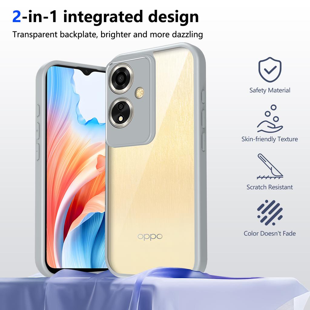 Чехол для Oppo A79 5G CPH2553 с воздушной подушкой, силиконовый бампер из ТПУ, прозрачная матовая задняя крышка, жесткий чехол для телефона для Oppo A79 OppoA79 5G CPH2557