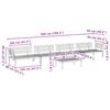 VidaXL Salon palette de jardin 5 pcs bois d'acacia massif, ensemble de canapés de jardin, canapé de jardin, canapé 3209437