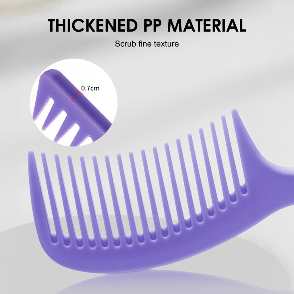 4Pcs Wide Tooth Curl Comb Detangling Comb Texture Comb For Women Curly Wet/Dry Wavy Thick Hair Wigs Salon Barber Hairstyle Tool